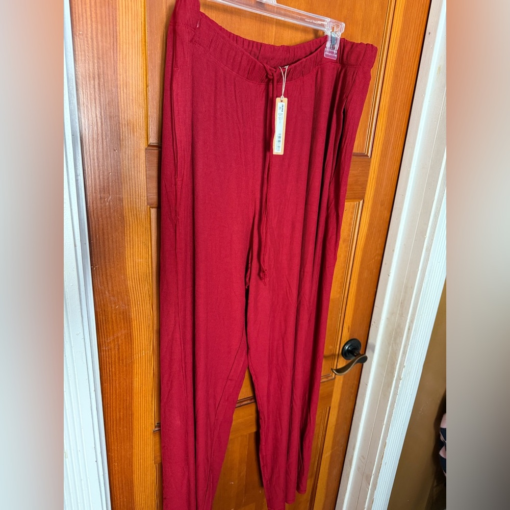 SKIMS Soft Lounge Brick Ribbed Pants